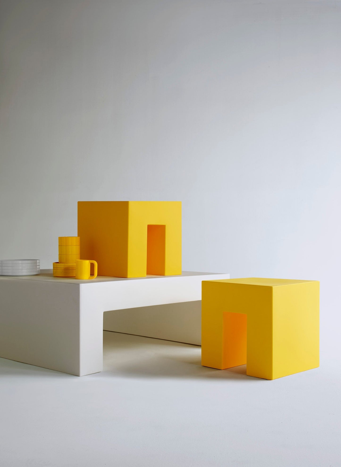 Vignelli Table, Hellerware and Vignelli Cubes