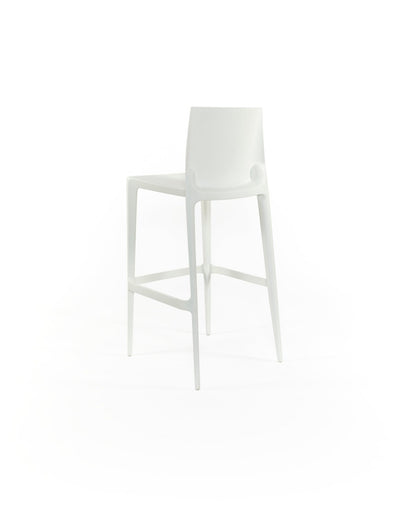 The Bellini Bar Stool - Set of 2 - Heller Furniture - Bar & Counter Stools - White